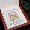 To My Bestie, Infinity Hearts Necklace With No Matter Where We Go, No Matter What We Do Message Card, Jewelry For Her, Birthday, Gift For Her, Necklace for Her, Customized Message Card
