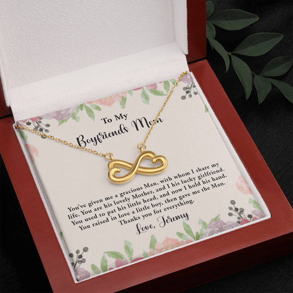 For Boyfriend's Mom, Infinity Hearts Necklace, Mother's Day Gift For Her, Birthday Gift, Necklace For Her, Jewelry For Her, Precious Gift For Her, Christmas Gift