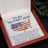 To My Military Mom, Infinity Hearts Necklace, Birthday, Mother's Day, Christmas, Anniversary, Gift For Her Valentine's Day, Jewelry For Mom, Customized Pendant For Mom