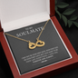 My Soulmate, Infinity Hearts Necklace With Message Card, Pendant For Her, Birthday, Gift For Her, Jewelry For Her, Anniversary Gift, Flawless Necklace With Message Card