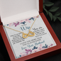 To My Wife, Infinity Hearts Necklace With I Love You More Than You'll Ever Know Message Card, Pendant For Her, Birthday, Anniversary, Gift For Her, Jewelry For Her