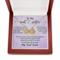 To My Soul Sister, Infinity Hearts Necklace With You Will Always Be The Sister Of My Soul, The Best Friend Of My Heart Message Card, Necklace for Her, Birthday, Gift For Her, Jewelry For Her