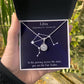 YOU ARE THE FAIR SCALES, LIBRA MESSAGE CARD WITH ETERNAL HOPE NECKLACE, ZODIAC MESSAGE CARD, GIFT FOR HER