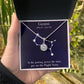 YOU ARE THE PLAYFUL TWINS, GEMINI MESSAGE CARD WITH ETERNAL HOPE NECKLACE, ZODIAC MESSAGE CARD, GIFT FOR HER
