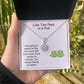 LIKE TWO PEAS IN A POD, ETERNAL HOPE NECKLACE FOR FRIEND, FOREVER BEST FRIEND, BFF, BIRTHDAY/ FRIENDSHIP DAY GIFT FOR HER