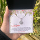 TO MY DAUGHTER, ETERNAL HOPE NECKLACE WITH MESSAGE CARD, FROM DAD, BIRTHDAY AND DAUGHTERS DAY GIFT FOR HER