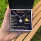 ESPECIALLY FOR YOU, AQUARIUS MESSAGE CARD WITH ETERNAL HOPE NECKLACE, ZODIAC MESSAGE CARD, GIFT FOR HER