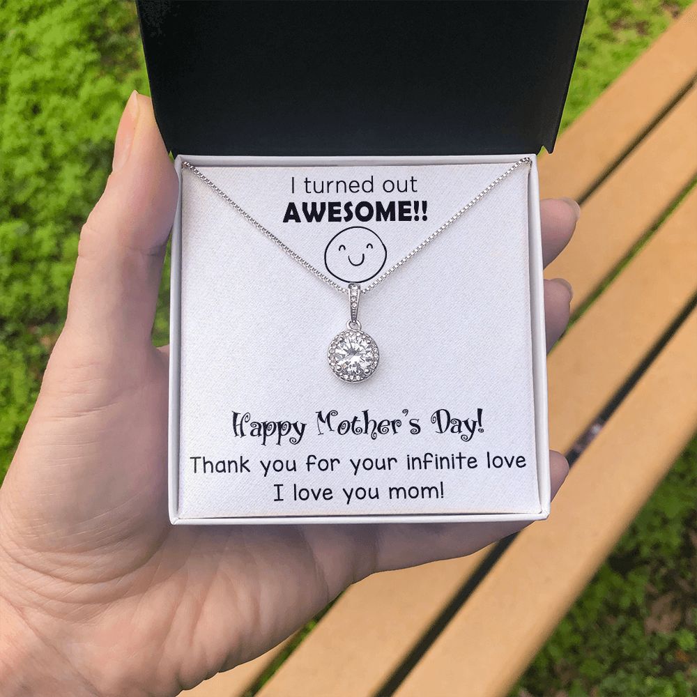 "Express Your Love with ETERNAL HOPE NECKLACE with Message Card FOR MOM" MOTHER'S DAY GIFT, BIRTHDAY GIFT.