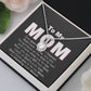 "My Mom, My Eternal Hope: ETERNAL HOPE Necklace with Message Card, Perfect Gift for Mother's Day & Birthday" FROM DAUGHTER/SON.