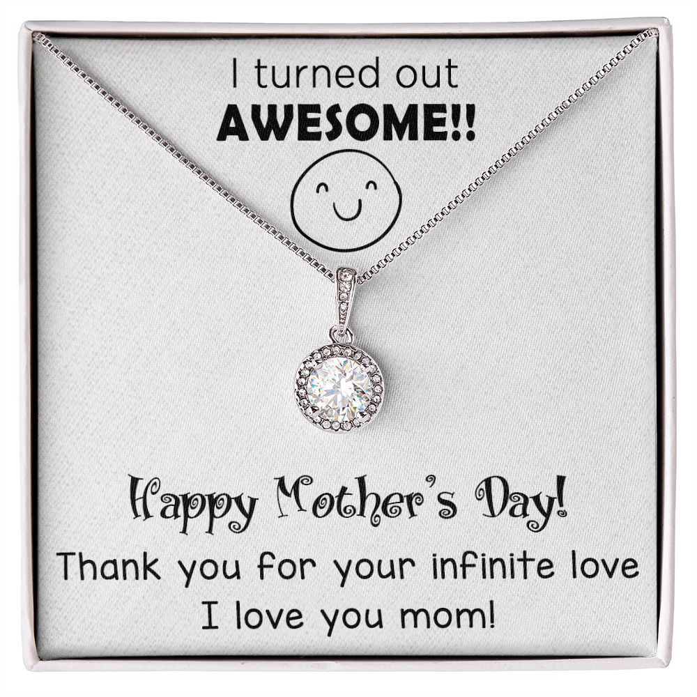 "Express Your Love with ETERNAL HOPE NECKLACE with Message Card FOR MOM" MOTHER'S DAY GIFT, BIRTHDAY GIFT.