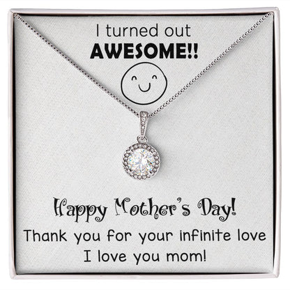 "Express Your Love with ETERNAL HOPE NECKLACE with Message Card FOR MOM" MOTHER'S DAY GIFT, BIRTHDAY GIFT.