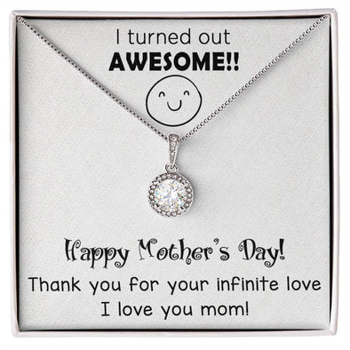 "Express Your Love with ETERNAL HOPE NECKLACE with Message Card FOR MOM" MOTHER'S DAY GIFT, BIRTHDAY GIFT.