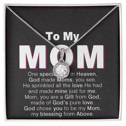 "My Mom, My Eternal Hope: ETERNAL HOPE Necklace with Message Card, Perfect Gift for Mother's Day & Birthday" FROM DAUGHTER/SON.