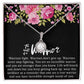 ETERNAL HOPE NECKLACE with message card for your friends and family, Birthday Gift for Her, Gift To Self Motivate your loved ones etc.