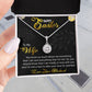 TO MY WIFE, HAPPY EASTER, ETERNAL HOPE NECKLACE WITH MESSAGE CARD, EASTER GIFT FOR WIFE FROM HUSBAND