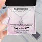 TO MY MOTHER, ETERNAL HOPE NECKLACE WITH MESSAGE CARD, BIRTHDAY GIFT FOR HER, FROM DAUGHER/SON