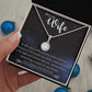 To My Wife, Our Love Is My North Star, Eternal Hope Necklace For Wife With Message Card, Birthday, Valentine's Day Gift For Her
