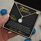 TO MY WIFE, HAPPY EASTER, ETERNAL HOPE NECKLACE WITH MESSAGE CARD, EASTER GIFT FOR WIFE FROM HUSBAND
