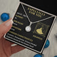 ESPECIALLY FOR YOU, AQUARIUS MESSAGE CARD WITH ETERNAL HOPE NECKLACE, ZODIAC MESSAGE CARD, GIFT FOR HER