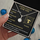 ESPECIALLY FOR YOU, TAURUS MESSAGE CARD WITH ETERNAL HOPE NECKLACE, ZODIAC MESSAGE CARD, GIFT FOR HER
