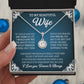 TO MY BEAUTIFUL WIFE, ETERNAL HOPE NECKLACE, BIRTHDAY, VALENTINE'S DAY  GIFT FOR HER