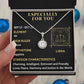 ESPECIALLY FOR YOU, LIBRA MESSAGE CARD WITH ETERNAL HOPE NECKLACE, ZODIAC MESSAGE CARD, GIFT FOR HER