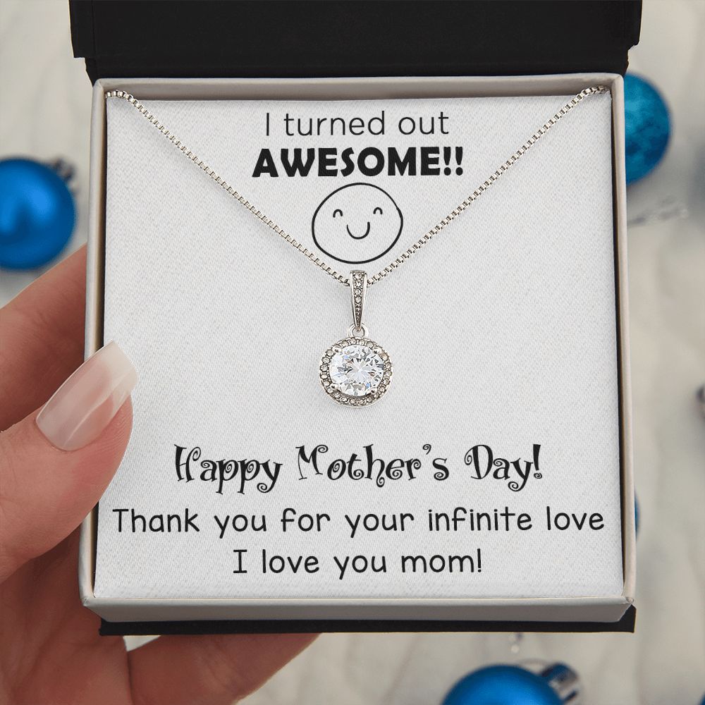 "Express Your Love with ETERNAL HOPE NECKLACE with Message Card FOR MOM" MOTHER'S DAY GIFT, BIRTHDAY GIFT.