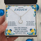ETERNAL HOPE NECKLACE with message card, unique gift for her, birthday and friendship day gift, gift for all occasion.