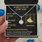 ESPECIALLY FOR YOU, AQUARIUS MESSAGE CARD WITH ETERNAL HOPE NECKLACE, ZODIAC MESSAGE CARD, GIFT FOR HER
