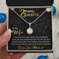 TO MY WIFE, HAPPY EASTER, ETERNAL HOPE NECKLACE WITH MESSAGE CARD, EASTER GIFT FOR WIFE FROM HUSBAND