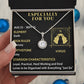 ESPECIALLY FOR YOU, VIRGO MESSAGE CARD WITH ETERNAL HOPE NECKLACE, ZODIAC MESSAGE CARD, GIFT FOR HER