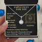 ESPECIALLY FOR YOU, SCORPIO MESSAGE CARD WITH ETERNAL HOPE NECKLACE, ZODIAC MESSAGE CARD, GIFT FOR HER