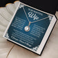 TO MY BEAUTIFUL WIFE, ETERNAL HOPE NECKLACE, BIRTHDAY, VALENTINE'S DAY  GIFT FOR HER