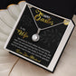 TO MY WIFE, HAPPY EASTER, ETERNAL HOPE NECKLACE WITH MESSAGE CARD, EASTER GIFT FOR WIFE FROM HUSBAND
