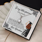 TO MY LITTLE PRINCESS, ETERNAL HOPE NECKLACE FOR GRANDDAUGHTER ON HER GRADUATION, GIFT FOR HER, FROM GRANDMA