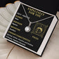 ESPECIALLY FOR YOU, PISCES MESSAGE CARD WITH ETERNAL HOPE NECKLACE, ZODIAC MESSAGE CARD, GIFT FOR HER