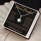 TO MY BONUS DAUGHTER, ETERNAL HOPE NECKLACE WITH MESSAGE CARD, BIRTHDAY AND DAUGHTERS DAY GIFT FOR HER