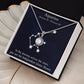 YOU ARE THE INDEPENDENT WATER BEARER, AQUARIUS MESSAGE CARD WITH ETERNAL HOPE NECKLACE, ZODIAC MESSAGE CARD, GIFT FOR HER