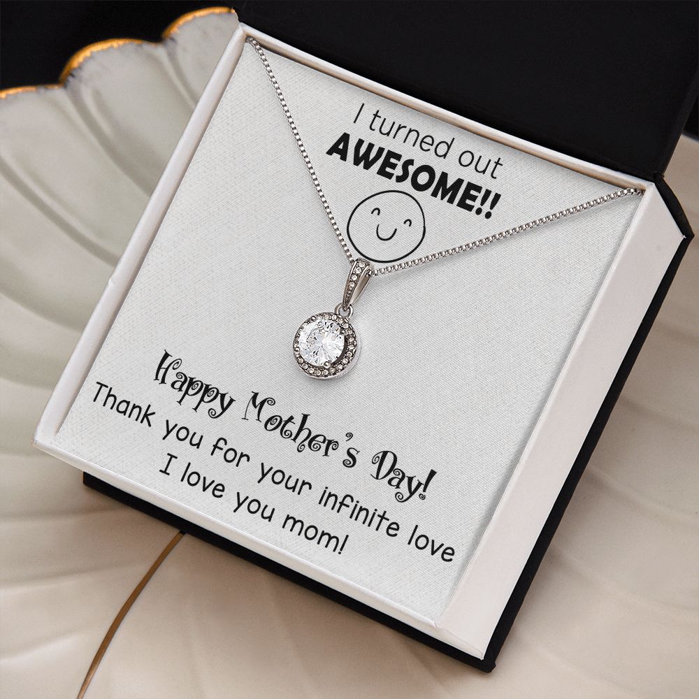 "Express Your Love with ETERNAL HOPE NECKLACE with Message Card FOR MOM" MOTHER'S DAY GIFT, BIRTHDAY GIFT.