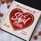 My Soulmate My Wife, Eternal Hope Necklace For Wife With Message Card, Birthday, Valentine's Day Gift For Her