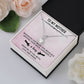 TO MY MOTHER, ETERNAL HOPE NECKLACE WITH MESSAGE CARD, BIRTHDAY GIFT FOR HER, FROM DAUGHER/SON