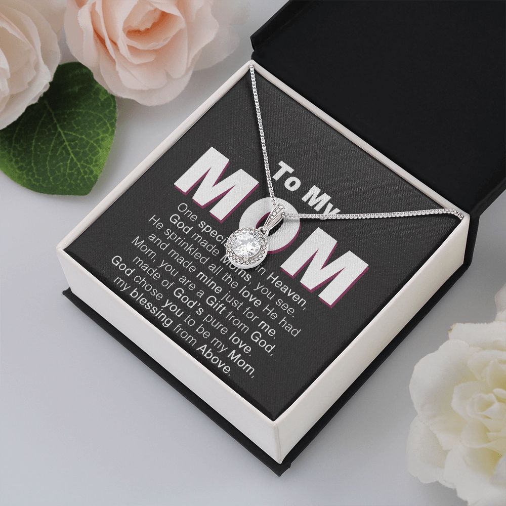 "My Mom, My Eternal Hope: ETERNAL HOPE Necklace with Message Card, Perfect Gift for Mother's Day & Birthday" FROM DAUGHTER/SON.