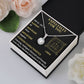 ESPECIALLY FOR YOU, LIBRA MESSAGE CARD WITH ETERNAL HOPE NECKLACE, ZODIAC MESSAGE CARD, GIFT FOR HER