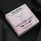 TO MY MOTHER, ETERNAL HOPE NECKLACE WITH MESSAGE CARD, BIRTHDAY GIFT FOR HER, FROM DAUGHER/SON