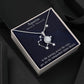 YOU ARE THE INDEPENDENT WATER BEARER, AQUARIUS MESSAGE CARD WITH ETERNAL HOPE NECKLACE, ZODIAC MESSAGE CARD, GIFT FOR HER
