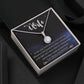 To My Wife, Our Love Is My North Star, Eternal Hope Necklace For Wife With Message Card, Birthday, Valentine's Day Gift For Her