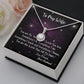 To My Wife, Eternal Hope Necklace, For Wife With Message Card, Birthday, Valentine's Day Gift For Her