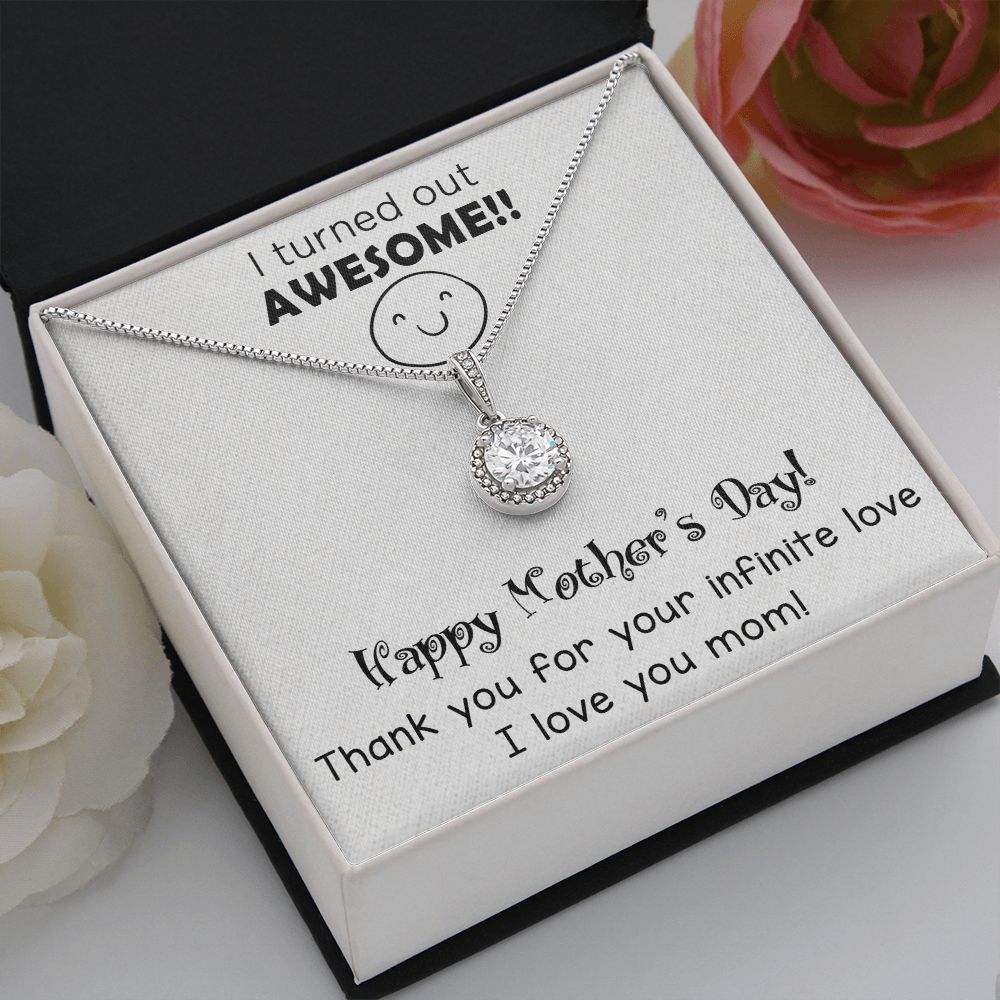 "Express Your Love with ETERNAL HOPE NECKLACE with Message Card FOR MOM" MOTHER'S DAY GIFT, BIRTHDAY GIFT.