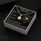 ESPECIALLY FOR YOU, LEO MESSAGE CARD WITH ETERNAL HOPE NECKLACE, ZODIAC MESSAGE CARD, GIFT FOR HER