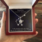 YOU ARE THE INDEPENDENT WATER BEARER, AQUARIUS MESSAGE CARD WITH ETERNAL HOPE NECKLACE, ZODIAC MESSAGE CARD, GIFT FOR HER